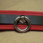 Red and Black Leather Collar Red and Black Leather Collar