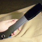 Paddle with Black Faux Fur