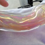 Gold G-Spot Shaft Glass Dildo