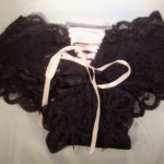 Lace Tanga Shorts with Lace-Up Back Panty