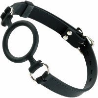 Fetish Fantasy Extreme Silicone O-Ring BDSM Gags. The gag is a simple circle made from silicone. This fits into the mouth to hold the mouth open. 
