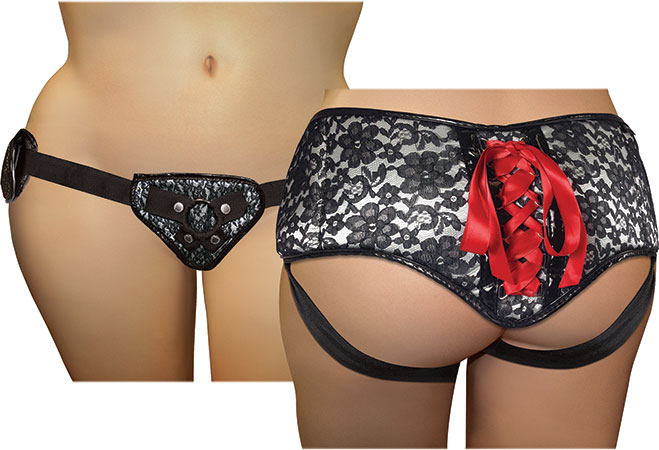 PEF Afsnit Daisy Sportsheets Plus-Size Lace Corsette Strap-On Harness Review! - Kinky World