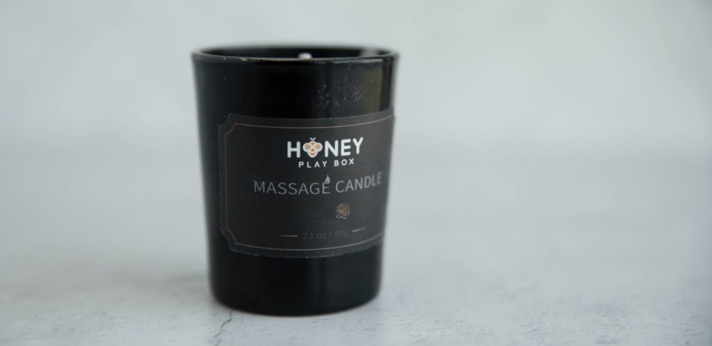 Honey Play Box Rose Mini Massage Candle.
