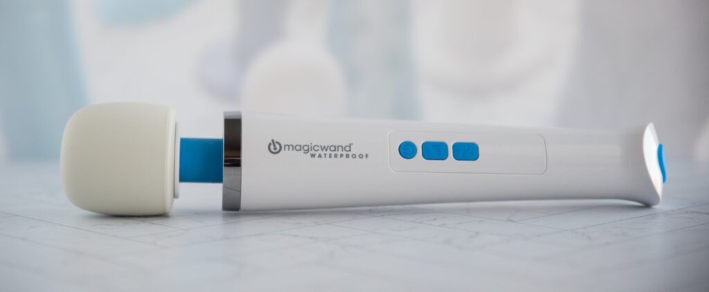 The Magic Wand Waterproof is laying out flat.