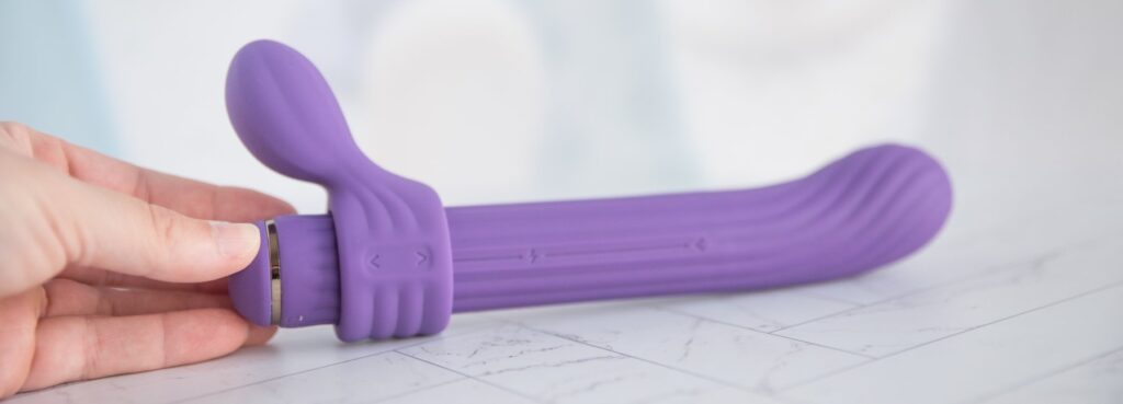 The clitoral attachment put on backwards. It still works when it's put on backwards. For my AVIDLOVE PLAY Four-Attachment Rabbit Vibrator review.