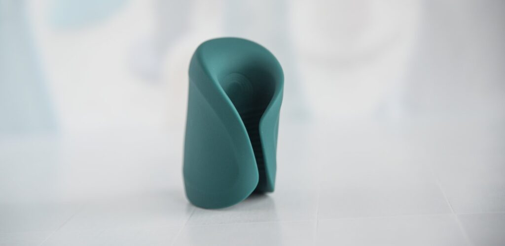 The Gush 2 sits out on a flat surface.
